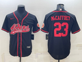 Men’s San Francisco 49ers Christian McCaffrey #23 Black Jersey Joint Edition