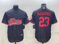 Men’s San Francisco 49ers Christian McCaffrey #23 Black Jersey Joint Edition
