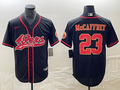 Men’s San Francisco 49ers Christian McCaffrey #23 Black Jersey Joint Edition