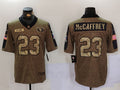 Men’s San Francisco 49ers Christian McCaffrey #23 Brown Jersey