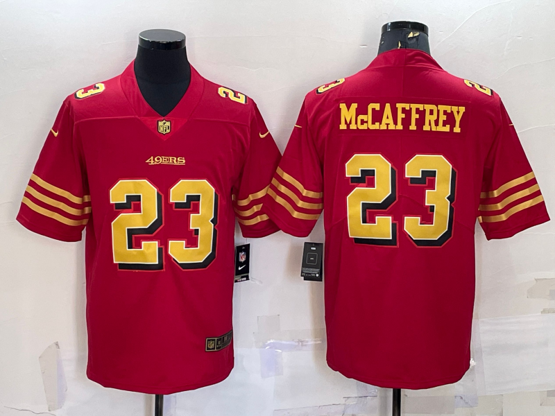 Men’s San Francisco 49ers Christian McCaffrey #23 Red Jersey