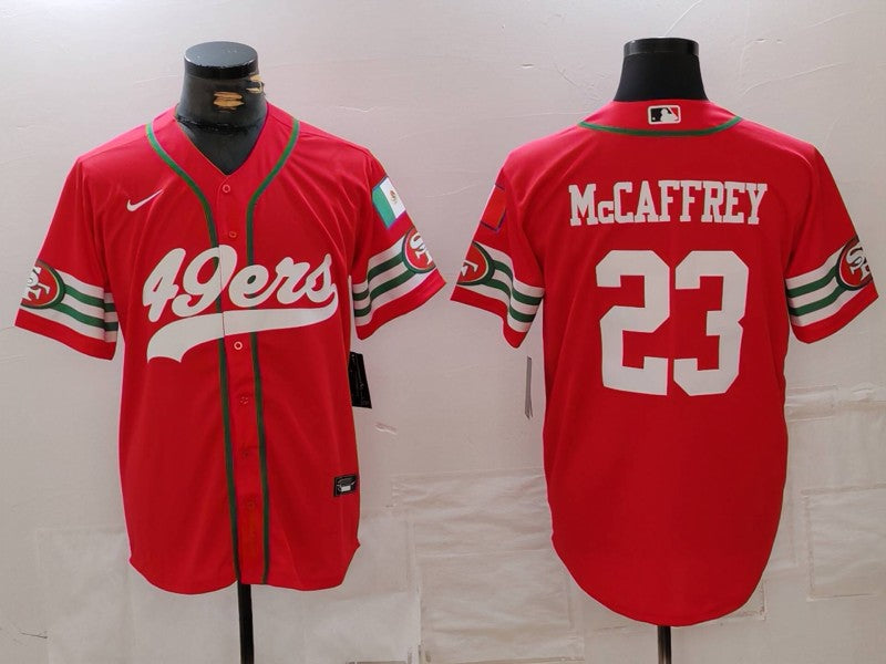 Men’s San Francisco 49ers Christian McCaffrey #23 Scarlet Jersey