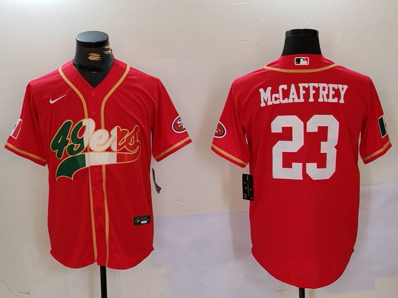 Men’s San Francisco 49ers Christian McCaffrey #23 Scarlet Jersey
