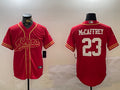 Men’s San Francisco 49ers Christian McCaffrey #23 Scarlet Team Jersey
