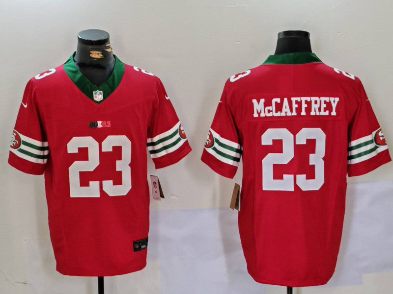 Men’s San Francisco 49ers Christian McCaffrey #23 Scarlet Vapor F.U.S.E. Limited Jersey