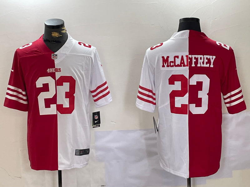 Men’s San Francisco 49ers Christian McCaffrey #23 Scarlet/White Jersey