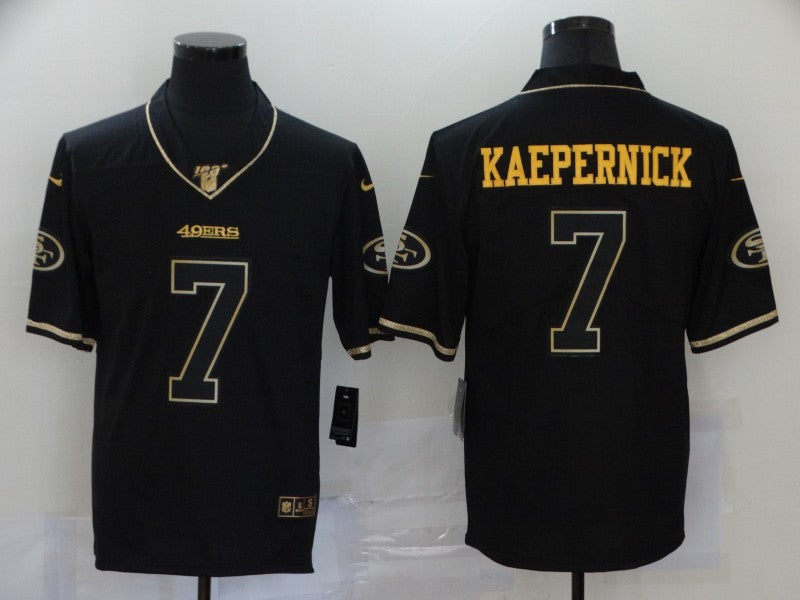 Men’s San Francisco 49ers Colin Kaepernick #7 Black Authentic Jersey