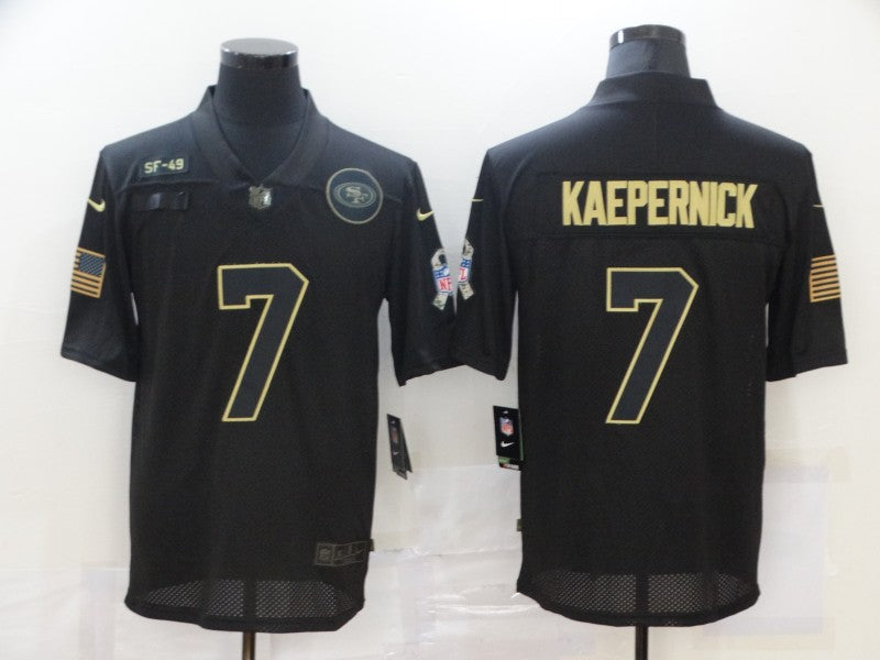 Men’s San Francisco 49ers Colin Kaepernick #7 Black Jersey