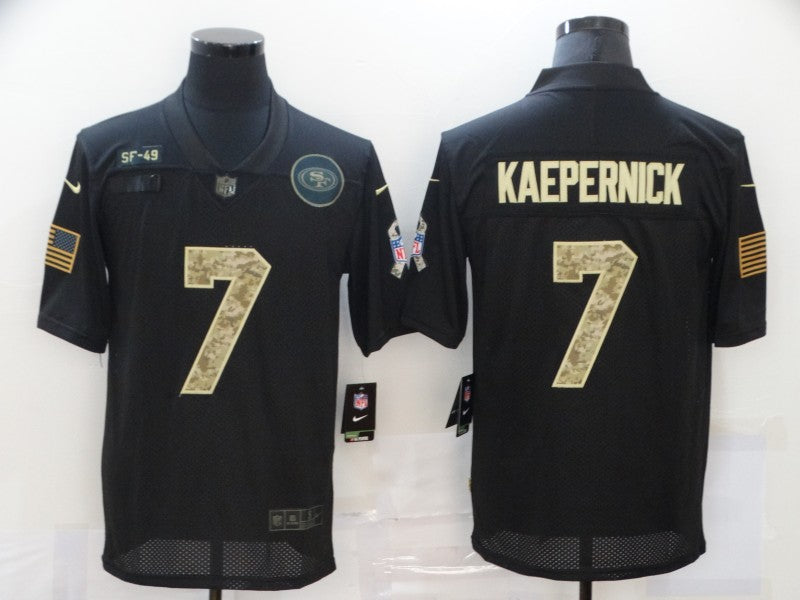 Men’s San Francisco 49ers Colin Kaepernick #7 Black Jersey