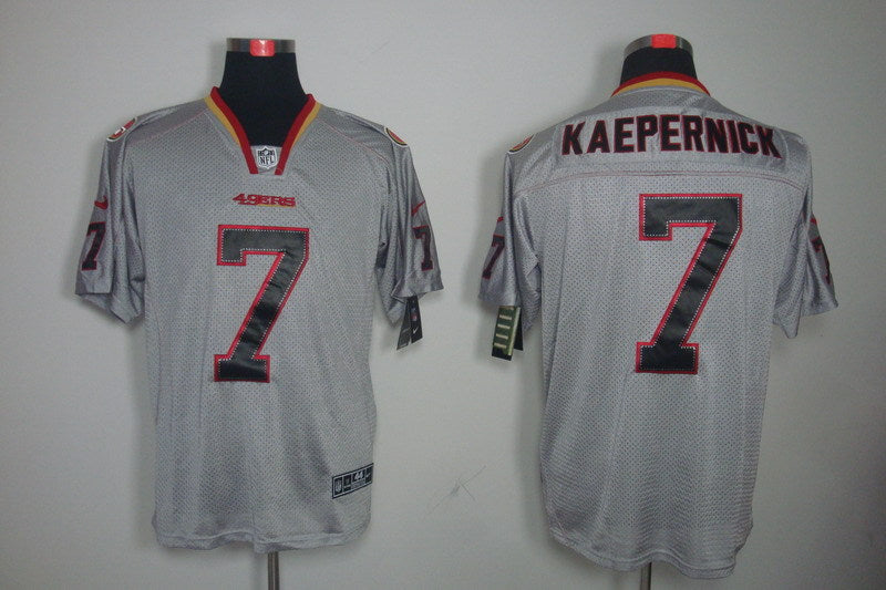 Men’s San Francisco 49ers Colin Kaepernick #7 Gray Jersey