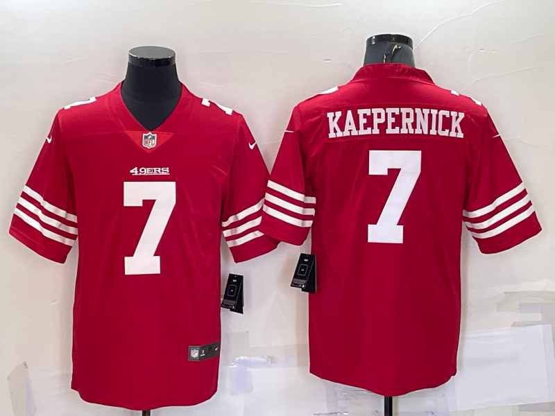 Men’s San Francisco 49ers Colin Kaepernick #7 Red Jersey