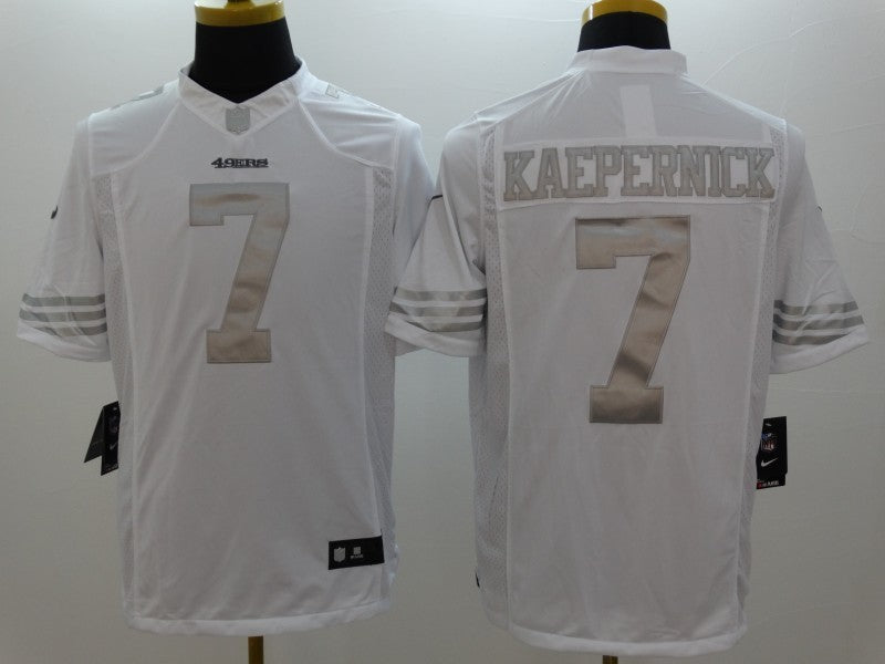 Men’s San Francisco 49ers Colin Kaepernick #7 White Authentic Jersey
