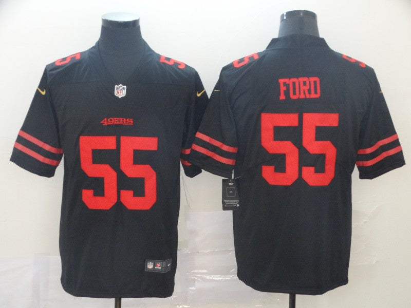 Men’s San Francisco 49ers Dee Ford #55 Black Jersey