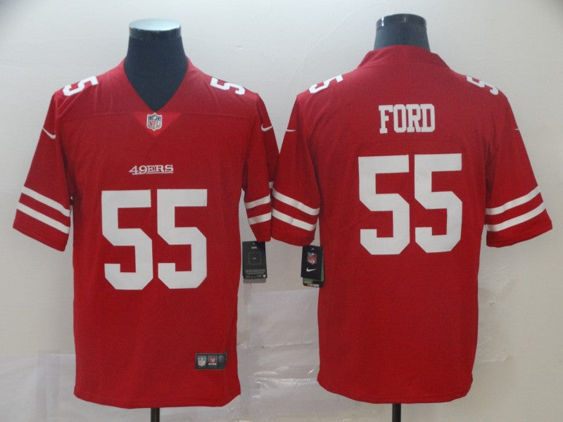 Men’s San Francisco 49ers Dee Ford #55 Red Jersey
