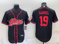 Men’s San Francisco 49ers Deebo Samuel #19 Black Jersey Joint Edition