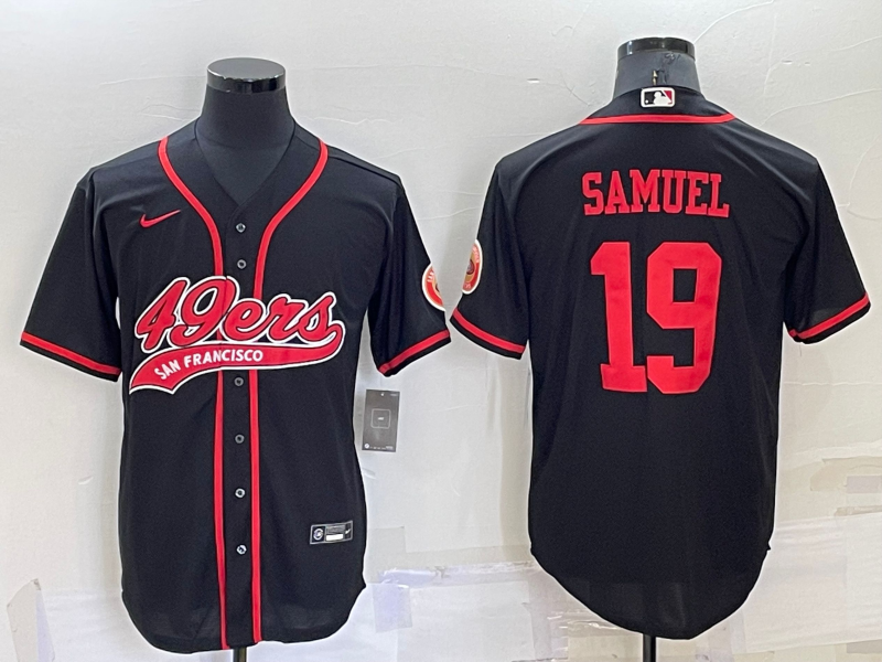 Men’s San Francisco 49ers Deebo Samuel #19 Black Jersey Joint Edition