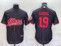Men’s San Francisco 49ers Deebo Samuel #19 Black Jersey Joint Edition