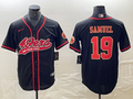 Men’s San Francisco 49ers Deebo Samuel #19 Black Jersey Joint Edition