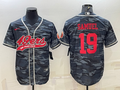 Men’s San Francisco 49ers Deebo Samuel #19 Grey Camouflage Jersey Joint Edition