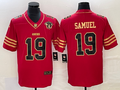 Men’s San Francisco 49ers Deebo Samuel #19 Red 75th Anniversary Jersey