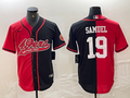 Men’s San Francisco 49ers Deebo Samuel #19 Red/Black Jersey Joint Edition