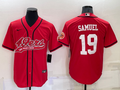 Men’s San Francisco 49ers Deebo Samuel #19 Red Jersey Joint Edition
