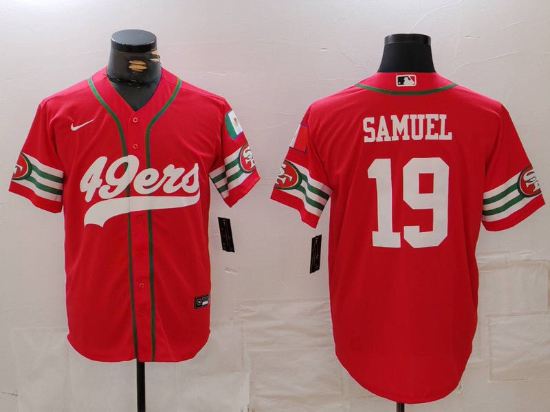 Men’s San Francisco 49ers Deebo Samuel #19 Scarlet Jersey
