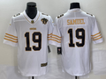 Men’s San Francisco 49ers Deebo Samuel #19 White 75th Anniversary Jersey