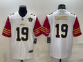 Men’s San Francisco 49ers Deebo Samuel #19 White 75th Anniversary Jersey