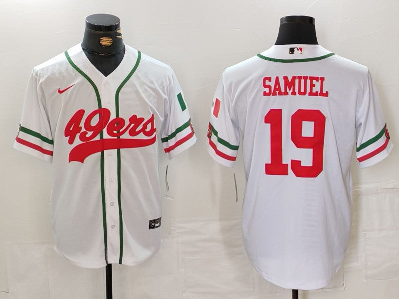 Men’s San Francisco 49ers Deebo Samuel #19 White Jersey