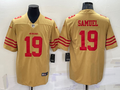 Men’s San Francisco 49ers Deebo Samuel #19 Yellow Inverted Legend Jersey