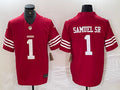 Men’s San Francisco 49ers Deebo Samuel Sr #1 Scarlet Vapor F.U.S.E. Limited Jersey
