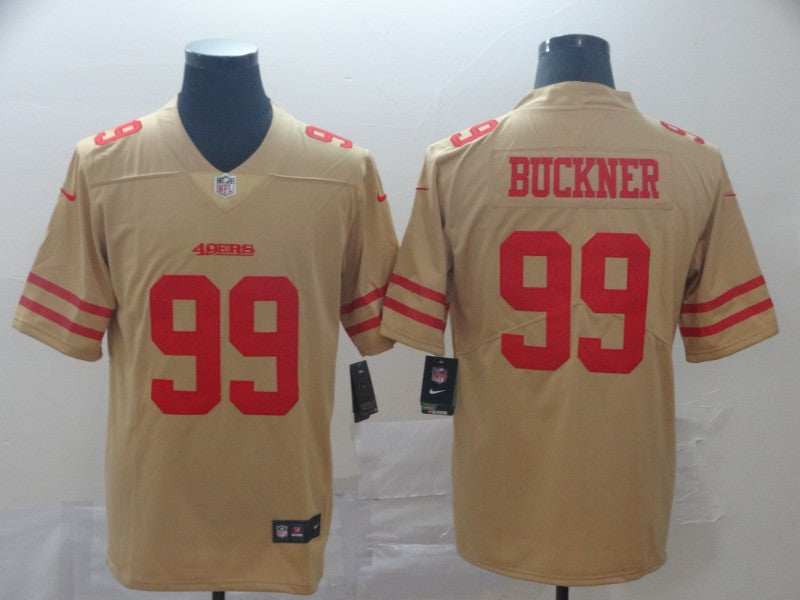 Men’s San Francisco 49ers DeForest Buckner #99 Gold Inverted Legend Jersey