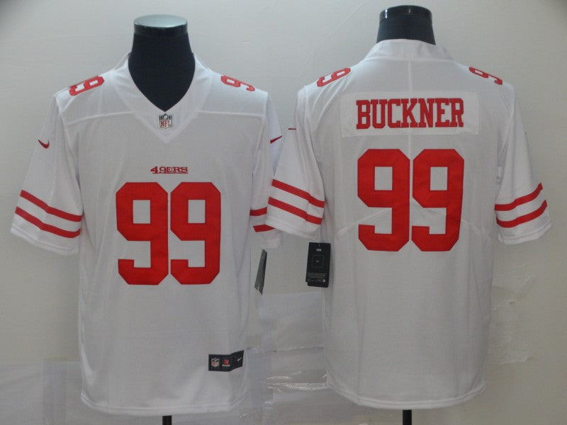 Men’s San Francisco 49ers DeForest Buckner #99 White Jersey