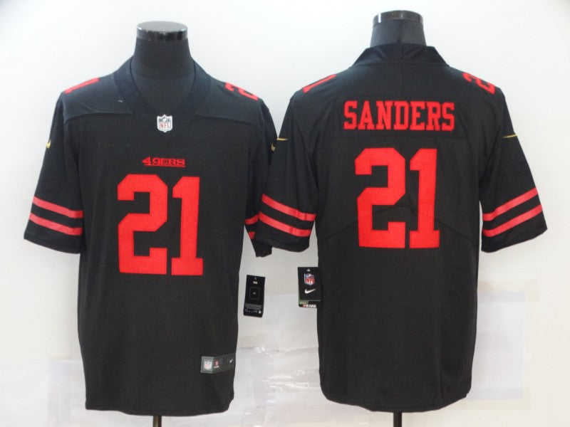 Men’s San Francisco 49ers Deion Sanders #21 Black Jersey