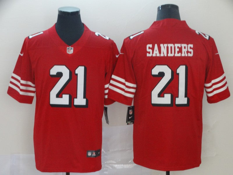 Men’s San Francisco 49ers Deion Sanders #21 Red Jersey