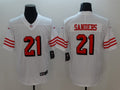 Men’s San Francisco 49ers Deion Sanders #21 White Jersey