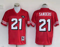 Men’s San Francisco 49ers Deion Sanders Mitchell & Ness Scarlet Legacy Jersey