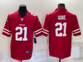 Men’s San Francisco 49ers Frank Gore #21 Red Jersey