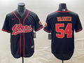 Men’s San Francisco 49ers Fred Warner #54 Black Jersey Joint Edition