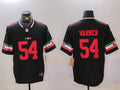 Men’s San Francisco 49ers Fred Warner #54 Black Jersey
