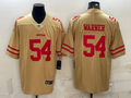 Men’s San Francisco 49ers Fred Warner #54 Gold Inverted Legend Jersey