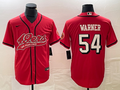 Men’s San Francisco 49ers Fred Warner #54 Red Jersey Joint Edition