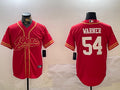 Men’s San Francisco 49ers Fred Warner #54 Scarlet Team Jersey