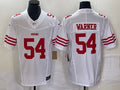 Men’s San Francisco 49ers Fred Warner #54 White Jersey