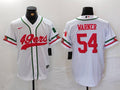 Men’s San Francisco 49ers Fred Warner #54 White Jersey
