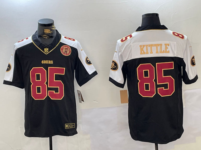 Men’s San Francisco 49ers George Kittle #85 Black Alternate Jersey