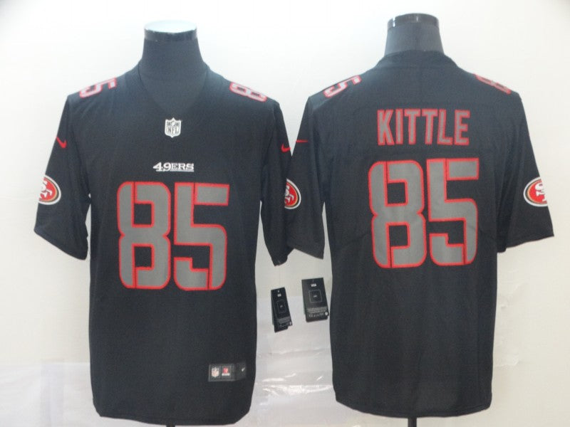 Men’s San Francisco 49ers George Kittle #85 Black Alternate Jersey