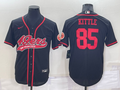 Men’s San Francisco 49ers George Kittle #85 Black Jersey Joint Edition