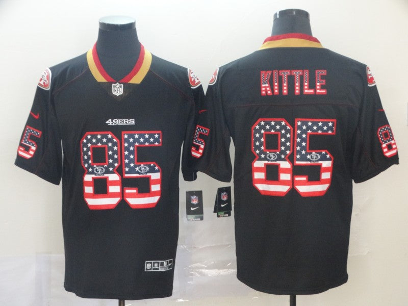 Men’s San Francisco 49ers George Kittle #85 Black Jersey